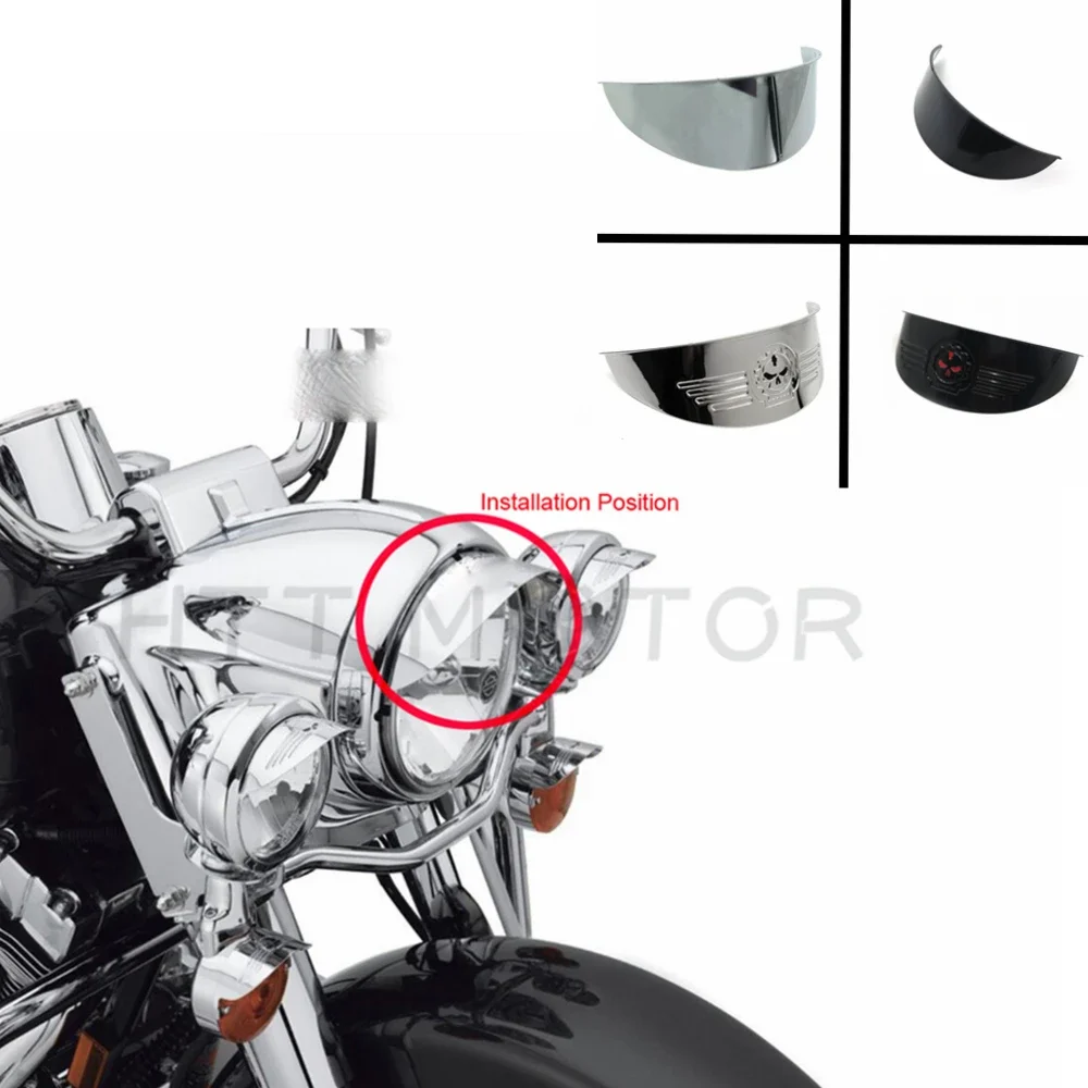 Motorcycle Gear Harley Davidson - Visière de phare noire de 7