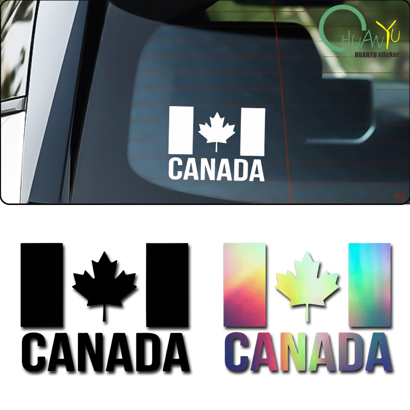 Motorcycle Gear Canada - Autocollant créatif du cuir chevelu d'érable