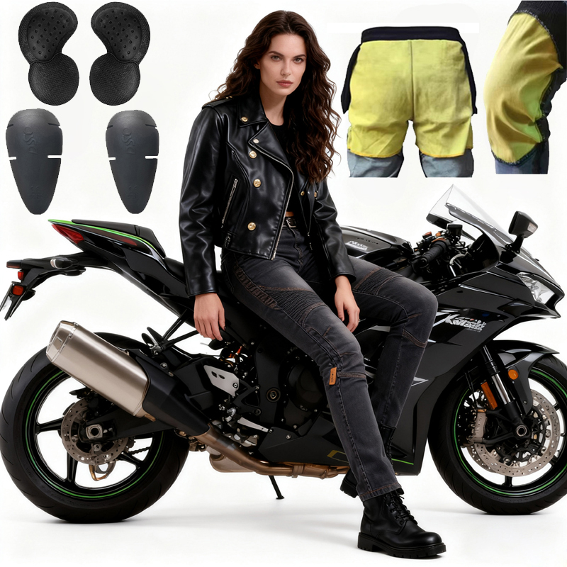 Pantalon de moto en aramide po - Motorcycle Gear Women Pants avis et prix